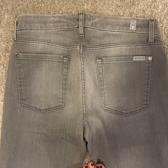 7 for All Mankind - b(air) ANKLE the SKINNY IN ALDER GREY -28 - Picture 7 of 9